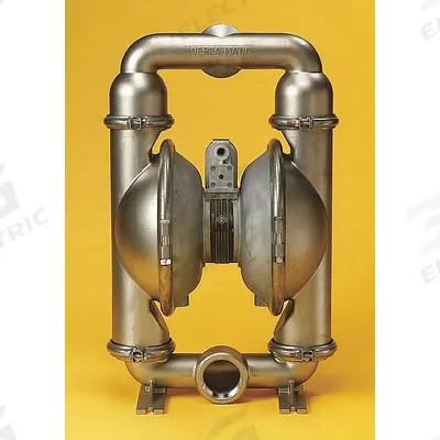 VERSAMATIC Double Diaphragm Pump: 316 Stainless Steel Body, 3 in, Flange Connection - Stainless Steel Housing AODD Pumps