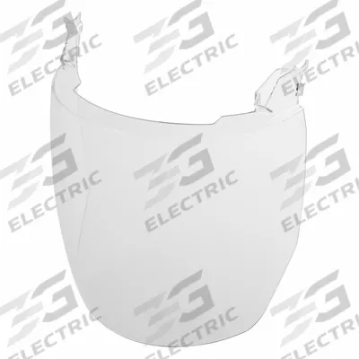 MILWAUKEE Face Shield Visor: 9 in Overall Wd, 9 3/4 in Overall Ht, Clear, Reusable - General Purpose Replacement Visors