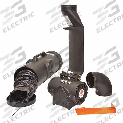 AIR SYSTEMS INTERNATIONAL Confined Space Fan Kit: 115 V AC, 8 in Duct Dia, 1/3 hp Horsepower - Explosionproof Axial Fans & Blowers