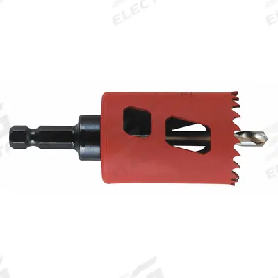MORSE Hole Saw: 1 5/8 in Saw Dia., 5/6 Teeth per Inch, 1 7/8 in Max. Cutting Dp - Multi-Material-Cutting Hole Saws with Attached Arbor