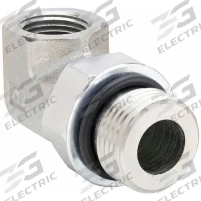 PARKER Metal Pipe Elbow: 90° Elbow, Steel, 1/2 in x 1/2 in - Hydraulic Threaded Extreme-Pressure Pipe Fittings