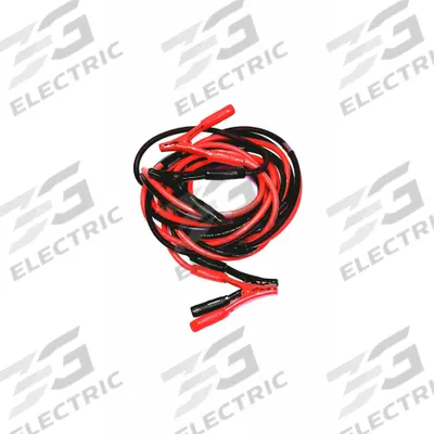 ABILITY ONE Booster Cable: 1 AWG, Std Jaw, 25 ft Cable Lg, Red/Black - Clamp Jumper Cables