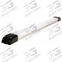 GROTE Dome Light: Rectangular, 12V DC, LED, Clear, Black/Clear, 1 1/4 in Overall Ht, Surface Mount (MPN 61F01). Key specifications — Lens Color: Clear; Mount Type: Screw; Electrical Connection: Blunt Cut; Housing Color: Black/Clear; Brand: GROTE; Operating Voltage: 12V DC; Mount Style: Surface.