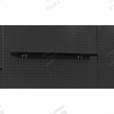 HALLOWELL Pegboard Shelf: For Round Pegboard Hole Shape, 20 in x 5 in x 1 in, Steel - Shelves for Round-Hole Pegboard