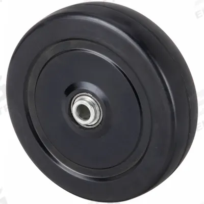 APPROVED VENDOR Caster Wheel: 5 in Wheel Dia., 1 1/4 in Wheel Wd, Rubber, 240 lb Load Rating - Solid Rubber Wheels