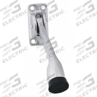 Lever Door Holder: Door - Mounted, 1 in Wd, 2 1/8 in Overall Ht, Chrome (MPN FS452-4 US26D). Key specifications — Brand: IVES; Color: Gray.
