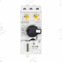 EATON Manual Motor Protector: Non-Reversing, 3 Poles, 1.2 A, Electronic Protection, Selector Switch (MPN XTPE1P2BCS). Key specifications — Maximum Voltage Rating: 600V AC; Brand: EATON; Thermal Units Required: None (Not Applicable to Electronic Overloads); Frame Size (Width): 45mm (B Frame).
