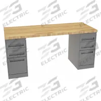 TENNSCO Workbench: Fixed Ht, Butcher Block, 72 in x 30 in, 3,600 lb Overall Load Capacity, Gray (MPN MWB-6-3072M). Key specifications — Brand: TENNSCO.