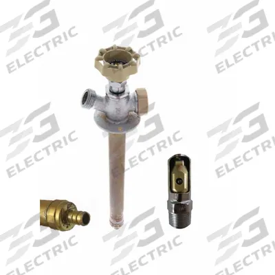 QUARTER BALL Ball Valve Sillcock: Quarter-Turn, Brass, Nickel, Plastic - Sillcocks