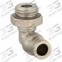 LEGRIS Push-Fit Elbow Fitting: 6 mm OD x 1/4 in Pipe Size, Push-to-Connect x MBSPP, Brass, Silver (MPN 3699 06 13). Key specifications — Brand: LEGRIS.