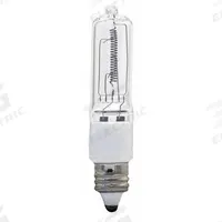 GE LAMPS Halogen Bulb: Halogen, Miniature Candelabra Screw (E11), (T) Tubular, T4, EHT, 120V AC (MPN Q250CL/MC(EHT)-120V). Key specifications — attr923609: White; attr923593: T4; attr923631: EHT; attr916823: GE LAMPS; attr923634: 120V AC.