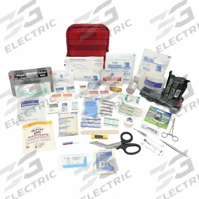 ELITE FIRST AID First Aid Kit: Plastic Bag, 2 People Served, 99 Components - Bleeding Control Kits