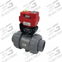 ASAHI Electrically Actuated Two-Way Ball Valve: 1 1/4 in, PVC, 95 to 265V AC, Full Port Ball Port (MPN 16107030012). Key specifications — Actuator Features: Manual Override; Brand: ASAHI.