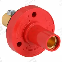 Single Pole Receptacle: Red, Straight Taper Nose Mating, Double Set Screw Termination, 150 A (MPN HBL15FRR). Key specifications — Series: 15; Receptacle Gender: Female; Brand: HUBBELL.
