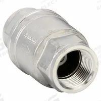 BONOMI Check Valve: Swing, Inline Valve Body, 1 in Pipe Size, FNPT x FNPT, 316 Stainless Steel, NPT (MPN S800-1"). Key specifications — Brand: BONOMI.