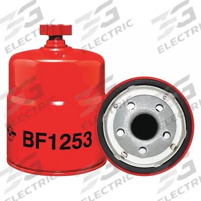 BALDWIN FILTERS Fuel Filter: Spin-On, 3 11/16 in Outside Dia, 1"-14 Thread Size, Cellulose - Spin-On Fuel Filters