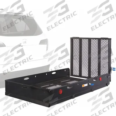 APEX Cargo Carrier: Cargo Carrier with Ramp, Ramp Included, Steel, 6 1/2 in Overall Ht - Hitch-Mount Cargo Carriers with Ramp