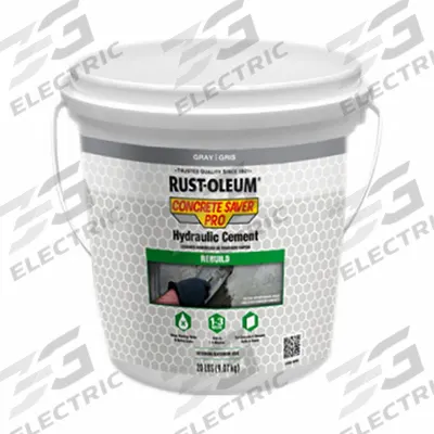 RUST-OLEUM Hydraulic Cement: Concrete Saver Pro, Cement, 20 lb Container Size, Pail