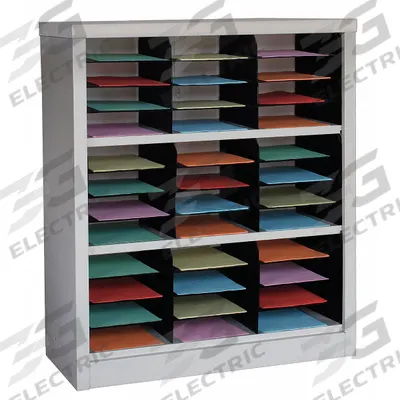 APPROVED VENDOR Literature and Mail Organizer: Tan, 36 Compartments - Literature Sorters