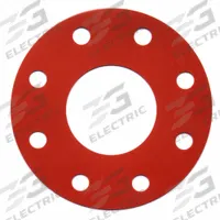 Full Face Flange Gasket: Class 150, SBR, For 5 in Pipe, 1/16 in Thick, Red, 5 9/16 in Inside Dia (MPN BULK-FG-114). Key specifications — Brand: APPROVED VENDOR.