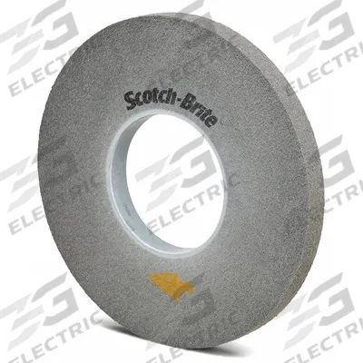 SCOTCH-BRITE Convolute Wheel: 14 in Dia x 1 in W, 8 in Arbor, Silicon Carbide, Fine - Deburring Wheels for Stainless Steel & Nickel Alloys