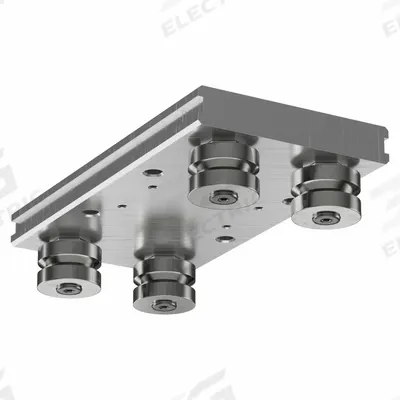 HEPCOMOTION Carriage: For 76 mm Rail Wd, Roller, GV3 Std Carriage, 54.7 mm Carriage Ht - HepcoMotion GV3 Roller Carriages