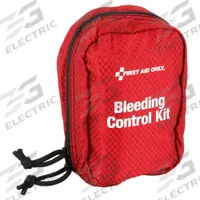 APPROVED VENDOR Bleeding Control Kit: Plastic Case, 1 People Served, 13 Components, 0 Pockets (MPN 91060). Key specifications — Brand: APPROVED VENDOR; Wound Dressings Included: (2) Trauma Pads; Housing Material: Nylon.