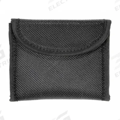 HEROS PRIDE Glove Pouch: Black, Nylon, 4 1/4 in x 3 1/2 in - Duty Equipment Pouches
