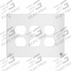 LEGRAND Wall Plate: Duplex Outlet, 3 Gang, White, Jumbo Size (MPN WSP03D1PS). Key specifications — Brand: LEGRAND; Material: Steel; Includes: Torx Security Screws.