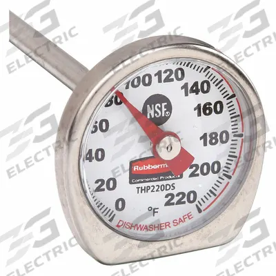 RUBBERMAID COMMERCIAL PRODUCTS Mechanical Food Service Thermometer: Food Safety - Analog Dial Thermometers for Food