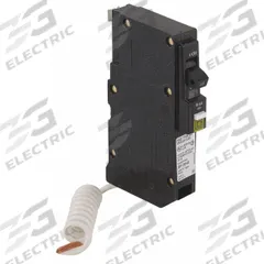 SQUARE D Miniature Circuit Breaker: 20 A, 120/240V AC, Single Phase, 22kA at 120/240V AC, 1 Poles (MPN QOB120VHCAFI). Key specifications — Phase: Single; Amps: 20 A; AC Voltage Rating: 120/240V AC; Max. AIR Rating: 22kA at 120/240V AC; For Use With: QO Load Centers and NQ Panelboards; Brand: SQUARE D.