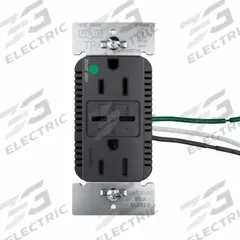 USB Receptacle: Duplex, 5-15R, 2 USB Ports, USB Type C, Black, 125V AC, 15 A (MPN TR15HUSBPD65BK). Key specifications — Brand: LEGRAND.