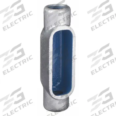THOMAS & BETTS Conduit Outlet Body: Iron, 1/2 in Trade Size, C Body, 4 cu in Body Capacity - C - Straight Type