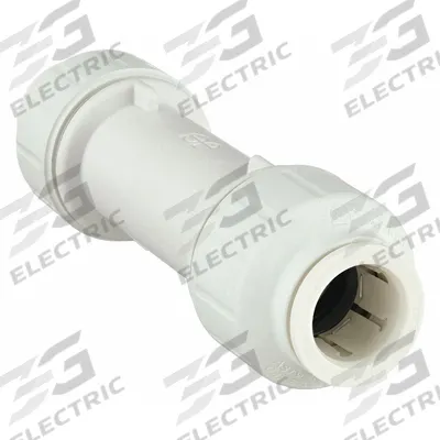 JOHN GUEST Push-Fit Adapter Fitting: 1/2 in OD x 1/2 in OD Size - Polysulfone Push-to-Connect Tube Fittings