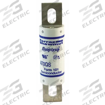 MERSEN Semiconductor Fuse: A70QS Series, Fast-Acting, 125 A, 700 V AC - Fast-Acting Bolt-On Fuses