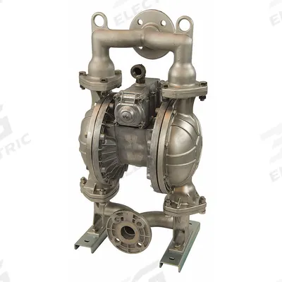 Dayton Double Diaphragm Pump: 316 Stainless Steel Body, 1 1/2 in, Flange Connection - Stainless Steel Housing AODD Pumps