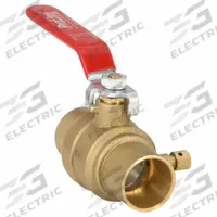 APPROVED VENDOR Stop and Waste Valve: 1 in Pipe Size, Sweat x Sweat, Brass, 600 psi Max. Op Pressure (MPN 107-555). Key specifications — Handle Material: Plastic; Brand: APPROVED VENDOR.