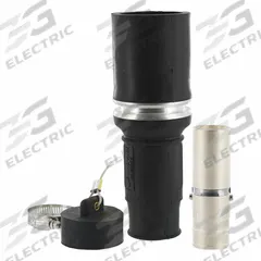 Single Pole Inline: Female, Black, 1000V AC, 1,009 A, Crimp Tube Termination, 49 Series (MPN 49F64-E). Key specifications — Gender: Female; Series: 49; Brand: LEVITON.