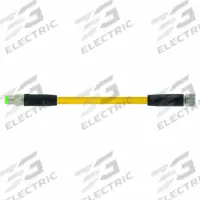 Cordset: M8 Male Straight X M8 Female Straight, 3 Pins, Yellow, PUR, 0.3 m Cable Lg (MPN 7000-88001-0300030). Key specifications — Cable Jacket Color: Yellow; End 1 Mounting Orientation: Straight; End 1 Gender: Male; End 1 Connection Type: M8; Cable Jacket Material: PUR; Brand: MURRELEKTRONIK; IP Rating: IP67; End 2 Connection Type: M8.