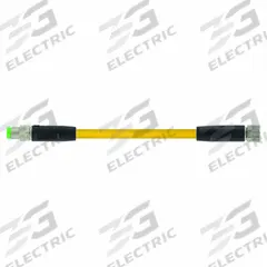 Cordset: M8 Male Straight X M8 Female Straight, 3 Pins, Yellow, PUR, 0.3 m Cable Lg (MPN 7000-88001-0300030). Key specifications — Cable Jacket Color: Yellow; End 1 Mounting Orientation: Straight; End 1 Gender: Male; End 1 Connection Type: M8; Cable Jacket Material: PUR; Brand: MURRELEKTRONIK; IP Rating: IP67; End 2 Connection Type: M8.