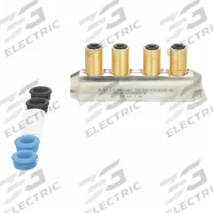 3M Mechanical Connector: For Wire Size 1000 kcmil – 1250 kcmil, 2 Wire Terminations (MPN 7100369005). Key specifications — Brand: 3M; For Stranded Copper Wire Size - Maximum: 1250 kcmil; For Wire Material: Aluminum.