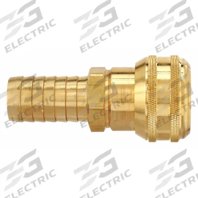 PARKER Quick Connect Hose Coupling: 3/4 in Body Size, 1 in Hose Fitting Size, Push-to-Connect - Industrial Interchange Brass Quick-Connect Air Coupling Bodies