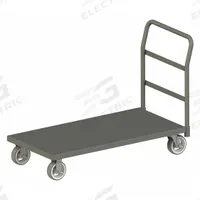 APPROVED VENDOR Platform Truck: 1,500 lb, 60 in L x 30 in W x 8 1/8 in H Deck, Solid, 12 ga Deck (MPN EPT30605MR95). Key specifications — Side Panel Type: No Side Panels; Brand: APPROVED VENDOR; Color: Gray; Caster/Wheel Configuration: (2) Swivel.
