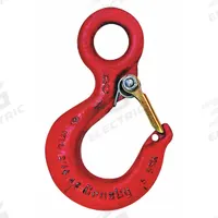 CROSBY Sling Hook: 4,000 lb Working Load Limit, 100 Hook Grade, Carbon Steel, 1/32 in Material Thick (MPN 1022238). Key specifications — Color: Red; Brand: CROSBY; Visual Indicator Markings: Deformation & Max Angle.