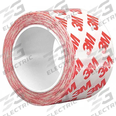 3M Film Tape: 3 in Roll Wd, 5 yd Overall Roll Lg, 8.3 mil Thick, Acrylic - Permanent Double-Sided Film Tape