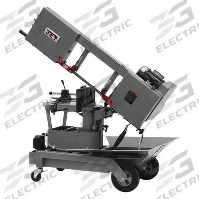 JET Band Saw: Combo Horizontal/Vertical, 115V AC, 8 in x 5 1/2 in, 64 to 247 SFPM - Semi-Automatic Combination Vertical/Horizontal Band Saws