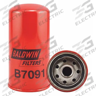 BALDWIN FILTERS Oil Filter: B7091, 3/4"-16 Thread Size, 5 13/16 in Overall Ht - Spin-On Oil Filters
