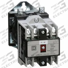 SQUARE D NEMA Control Relay: Surface Relay Mounting, 24V DC Coil Volt, 4NO, 10 A (MPN 8501XDO40V53). Key specifications — Brand: SQUARE D.
