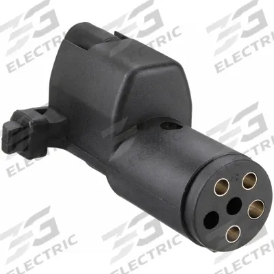 HOPKINS TOWING SOLUTIONS Wiring Adapter: 6-Way Round, 4-Way Flat, Plastic, 1 7/8 in Overall Lg (MPN 47305) - Fleet and Vehicle Maintenance