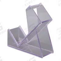 Lab Bulk Bin: 9 1/4 in Overall Wd, 9 1/4 in Overall Ht, 3 1/2 in Overall Lg, PETG, Clear, Benchtop (MPN BIOHTLT8). Key specifications — Material: PETG; Mounting Location: Benchtop; Color: Clear; Product Type: Biohazard Bag Box; Total Holding Capacity: 8 x 12 in Biohazard Bag; Brand: POLTEX.